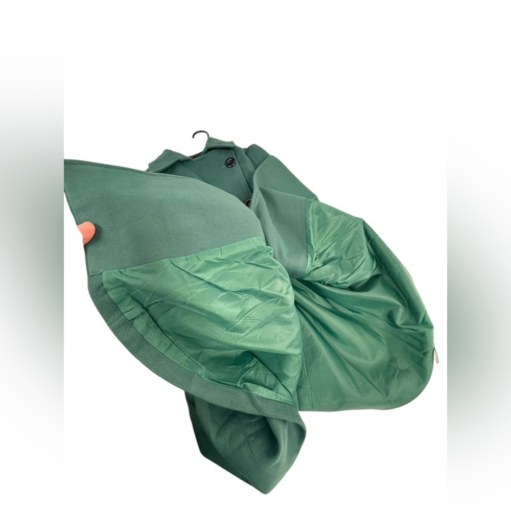 Foremode .Green Trench Coat - Picture 4 of 11